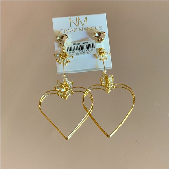 Neiman Marcus Jewelry - ✨💛 Neiman Marcus Wire Heart Dangle Earrings 💛NWT
